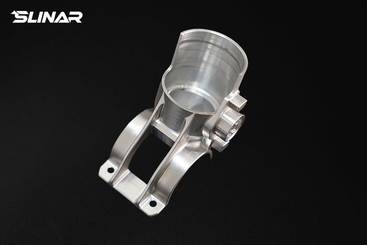 Complex 5-Axis CNC Machined 7075-T6 Aluminum Robot Swing Arm Component