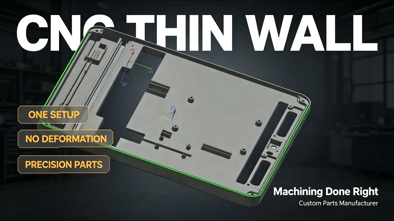 Thin Wall CNC Machining: One Setup, No Deformation